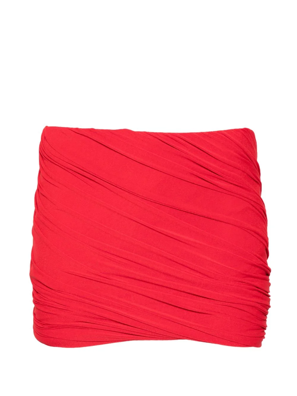 ruched mini fitted skirt - 1