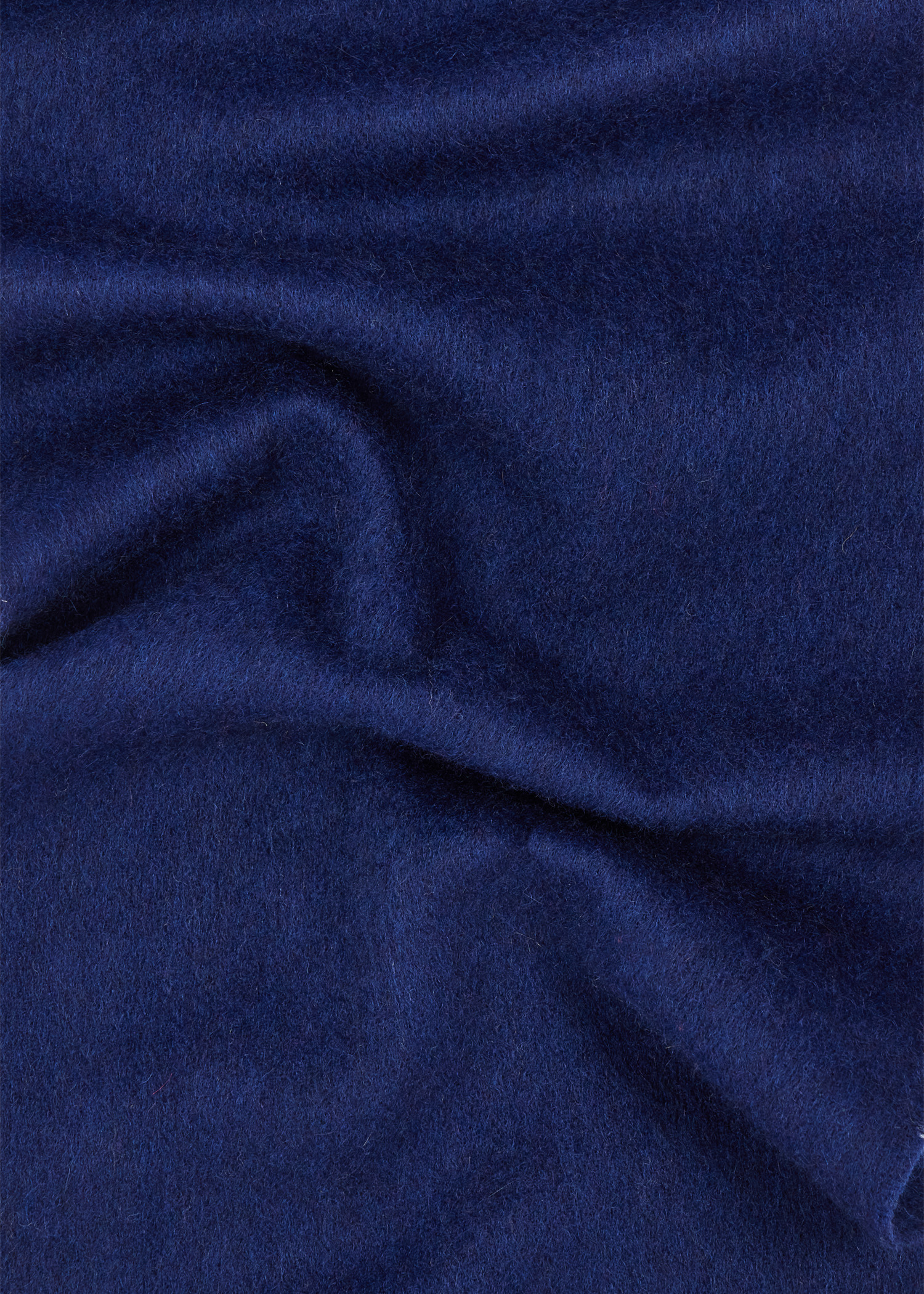 Navy Blue Cashmere Logo Scarf - 3
