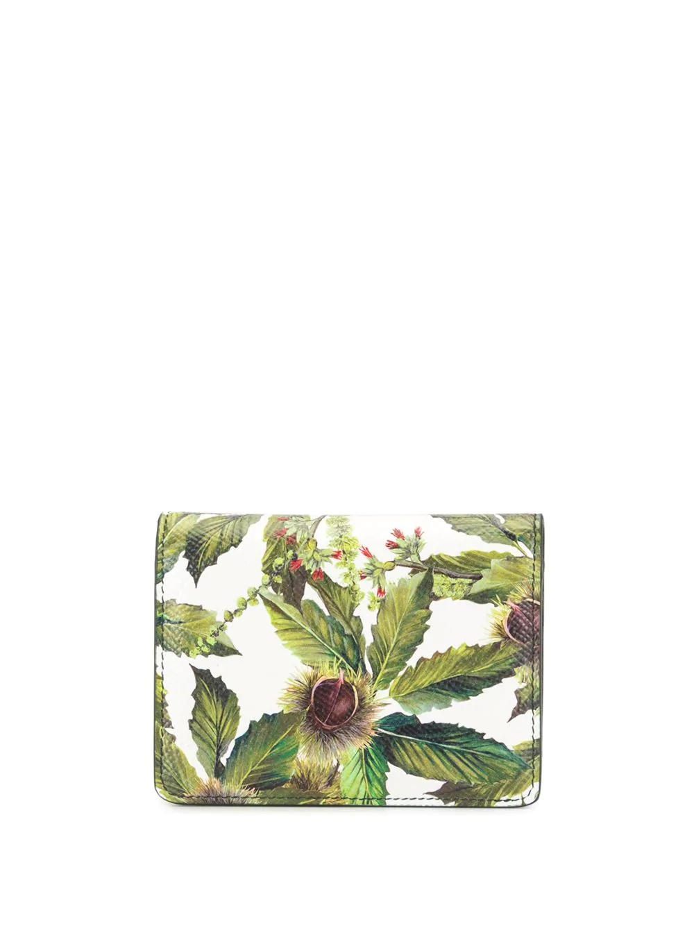 chestnut-print small wallet - 2