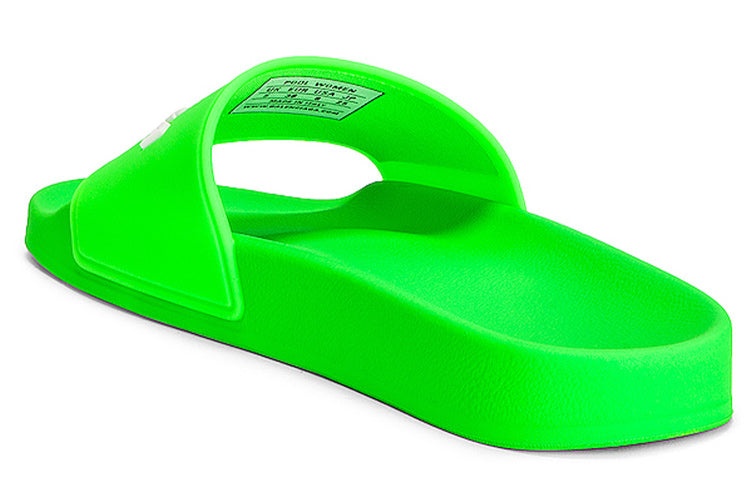(WMNS) Balenciaga Pool Slide 'Neon Green' 565547W1S823590 - 5