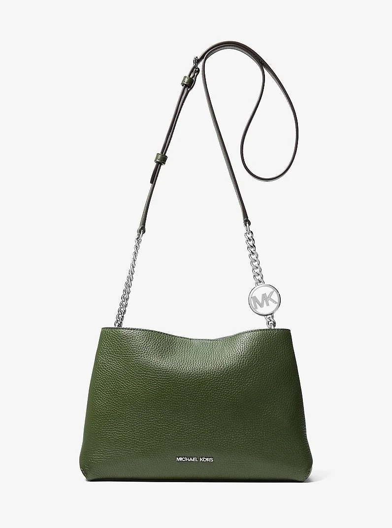 Christina Small Pebbled Leather Crossbody Bag - 1