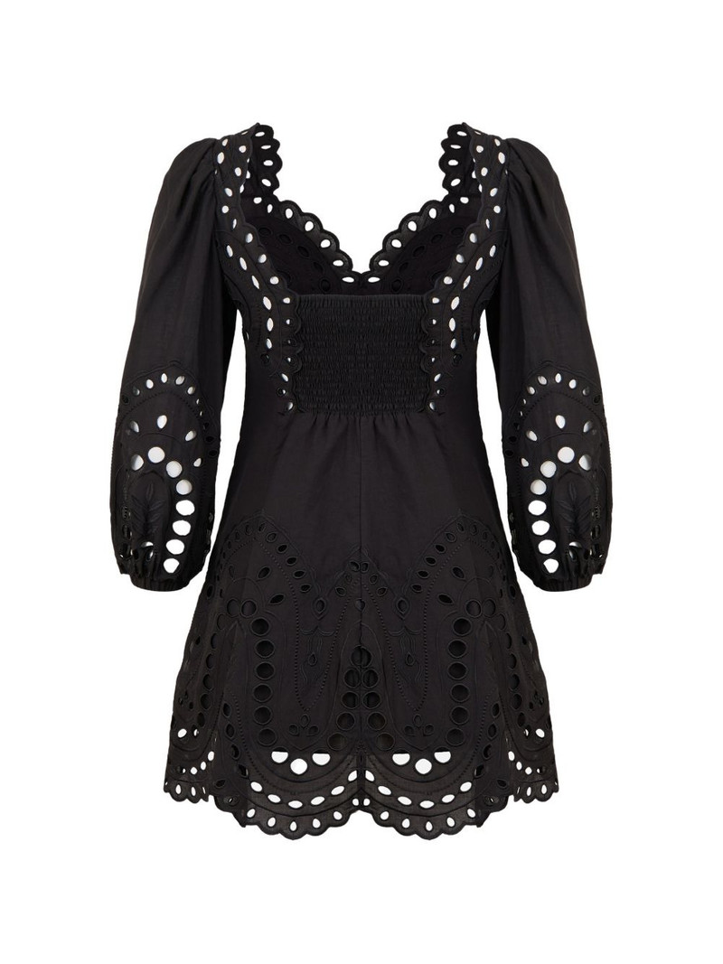 Charo Ruiz Esmare scalloped embroidered mini dress outlook