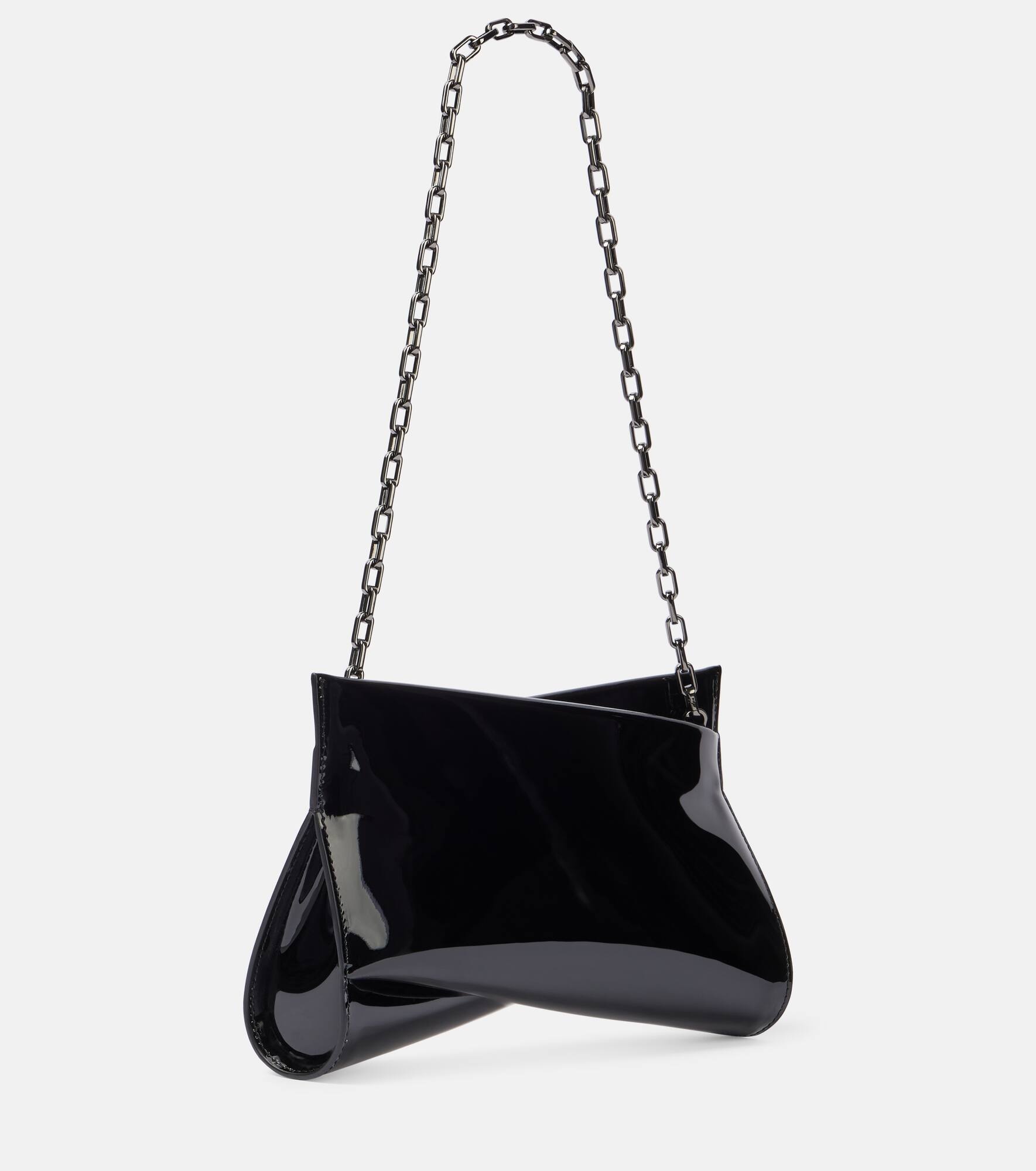 Loubitwist Small patent leather shoulder bag - 4