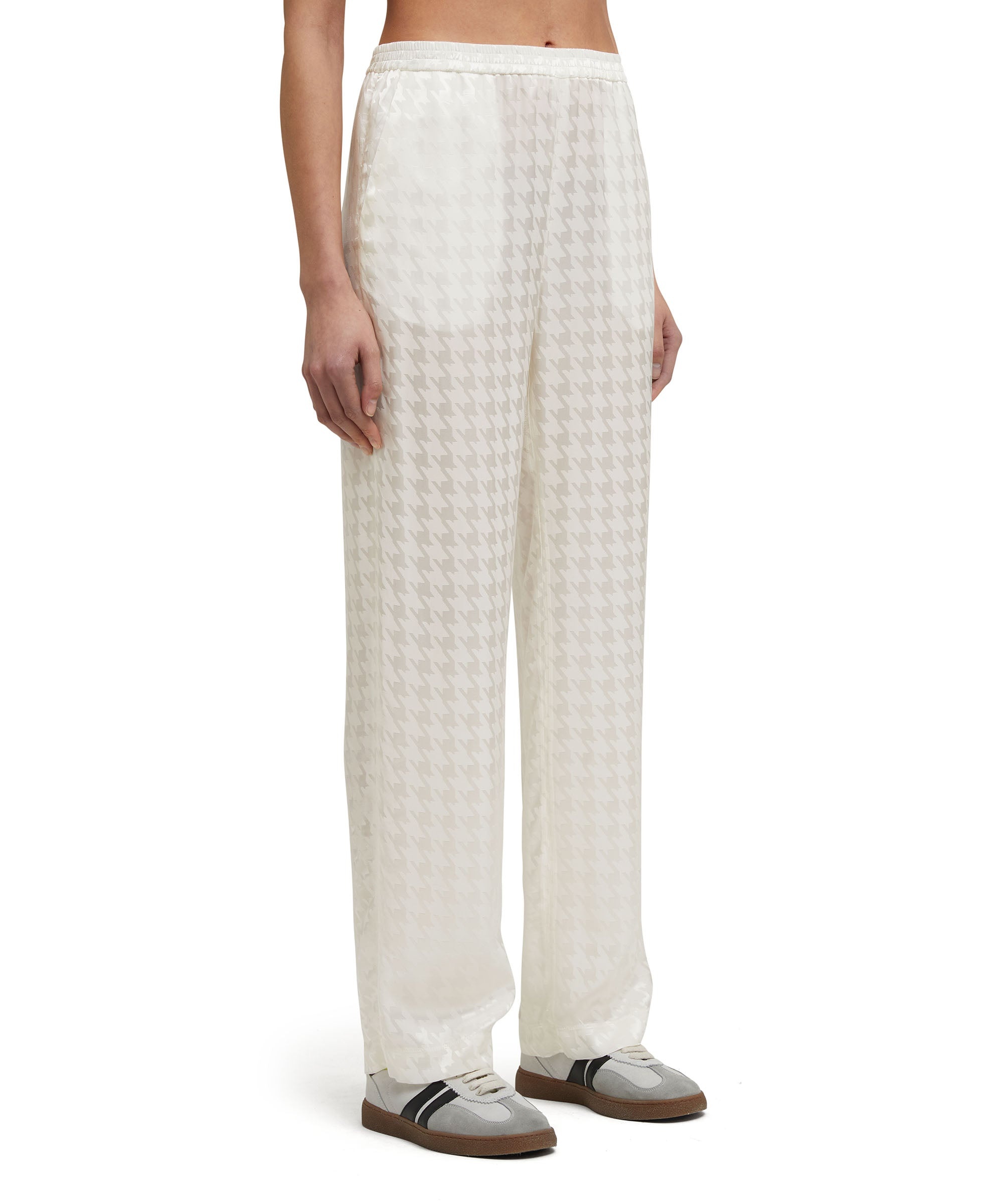 "Fluid Viscose Jacquard" fabric trousers - 3