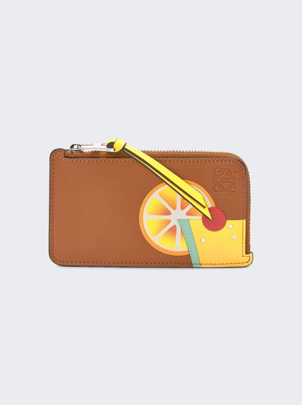 X Paula's Ibiza Cocktail Coin Cardholder Tan And Orange - 1