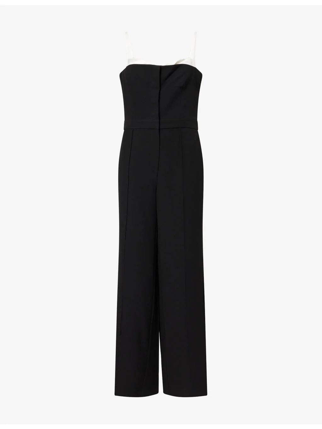 Hazel Contrast-Bustier Woven Jumpsuit - 1