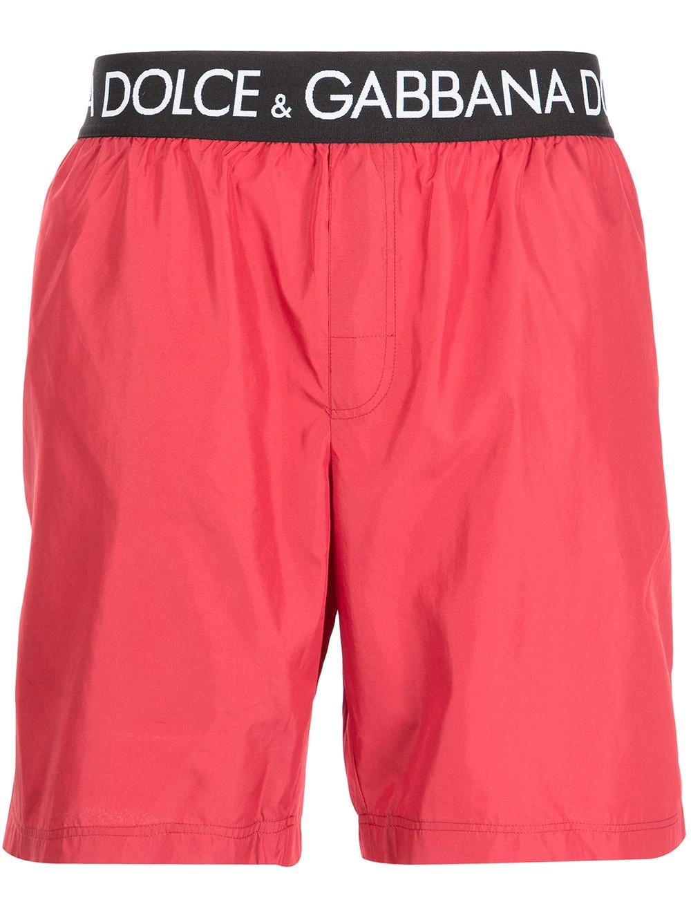 logo-waistband swim shorts - 1