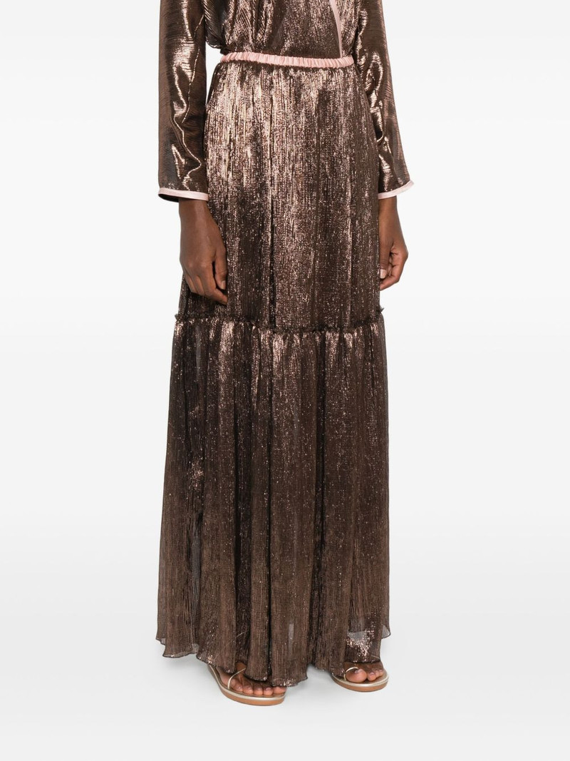 metallic pleated skirt 3
