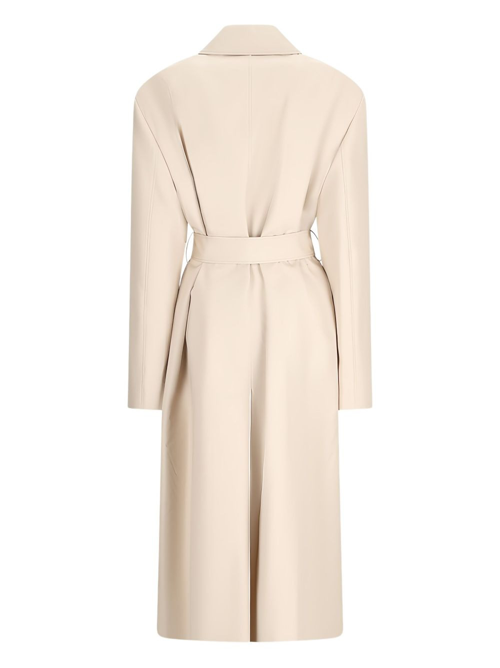 belted cotton coat - 2