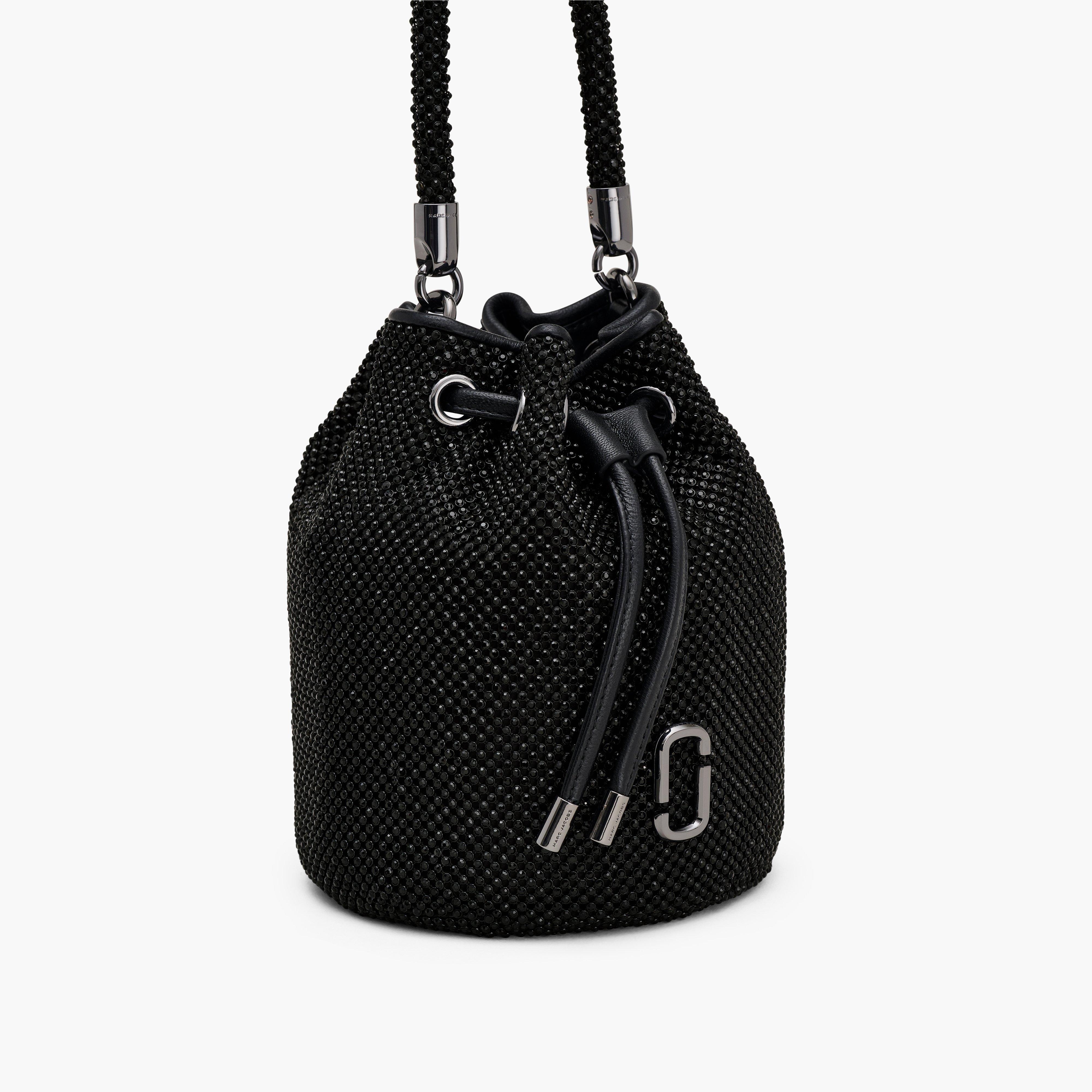 THE RHINESTONE MINI BUCKET BAG - 4