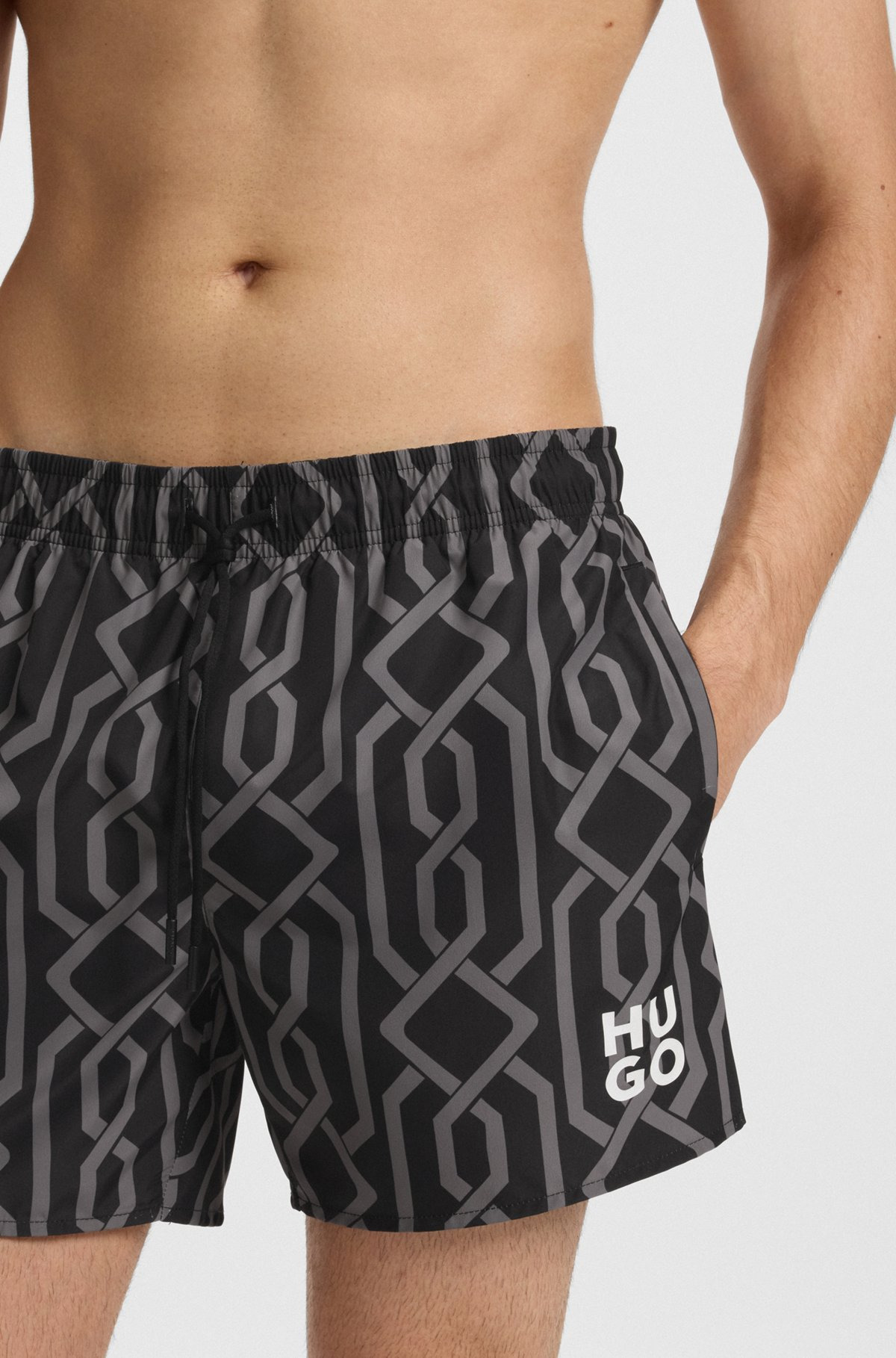 SWIM SHORTS WITH ALL-OVER PRINT - 3