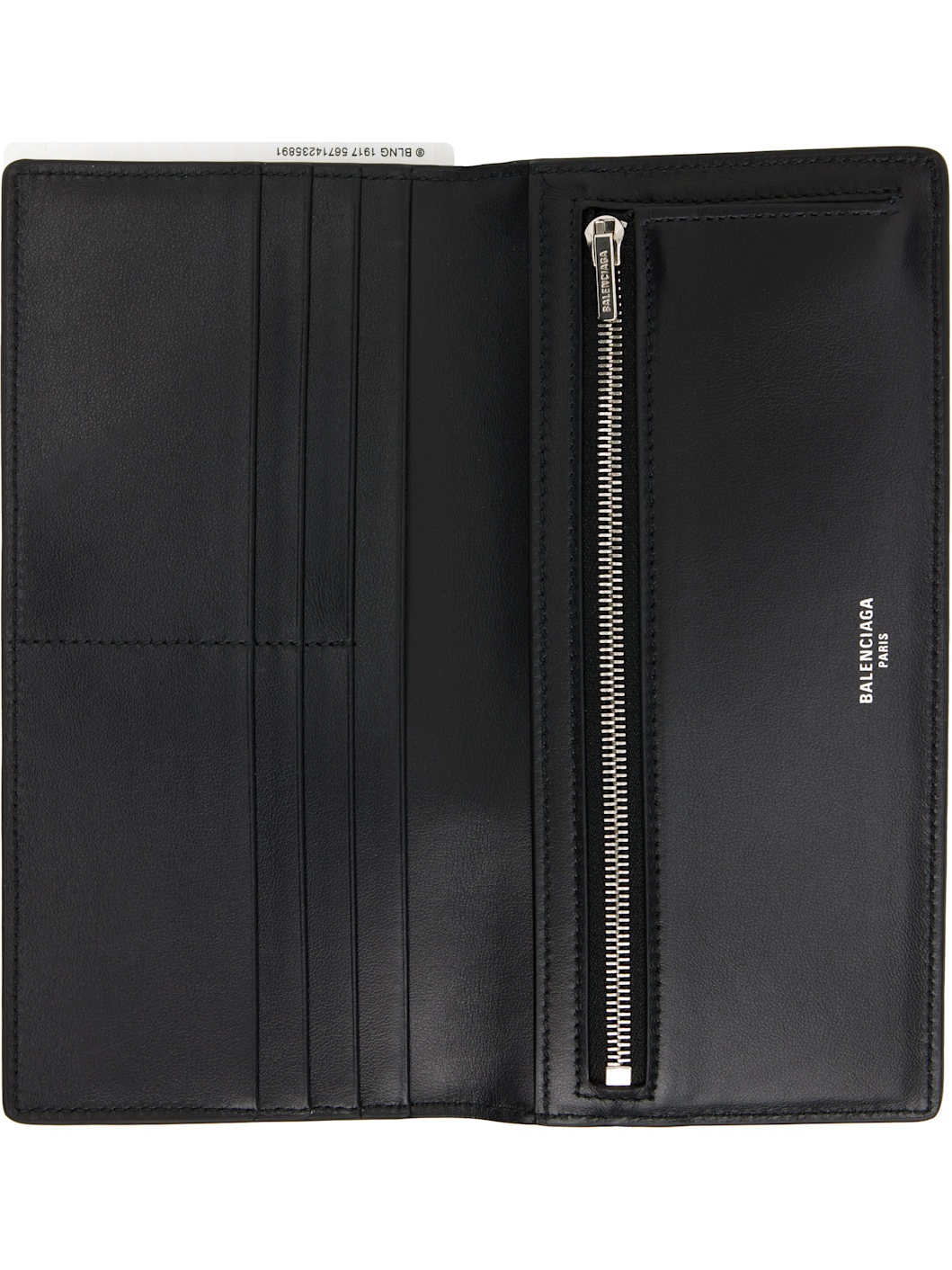 Black Passport Long 1 Ticket Wallet - 3