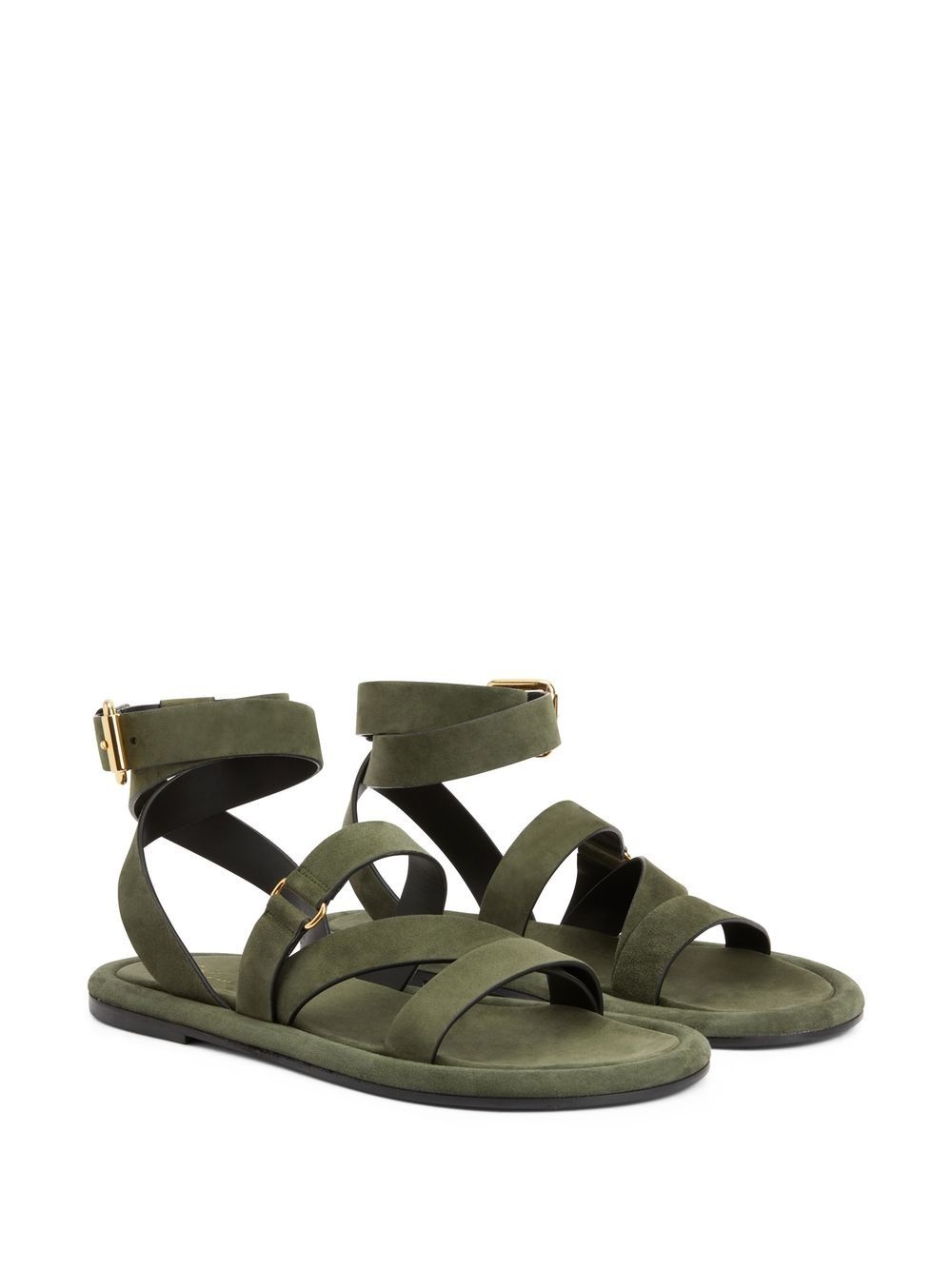 Aymon buckled suede sandals - 2