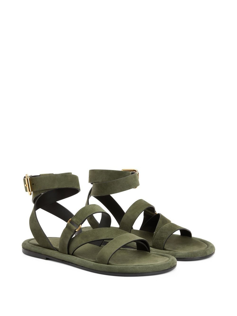 Giuseppe Zanotti Aymon buckled suede sandals outlook