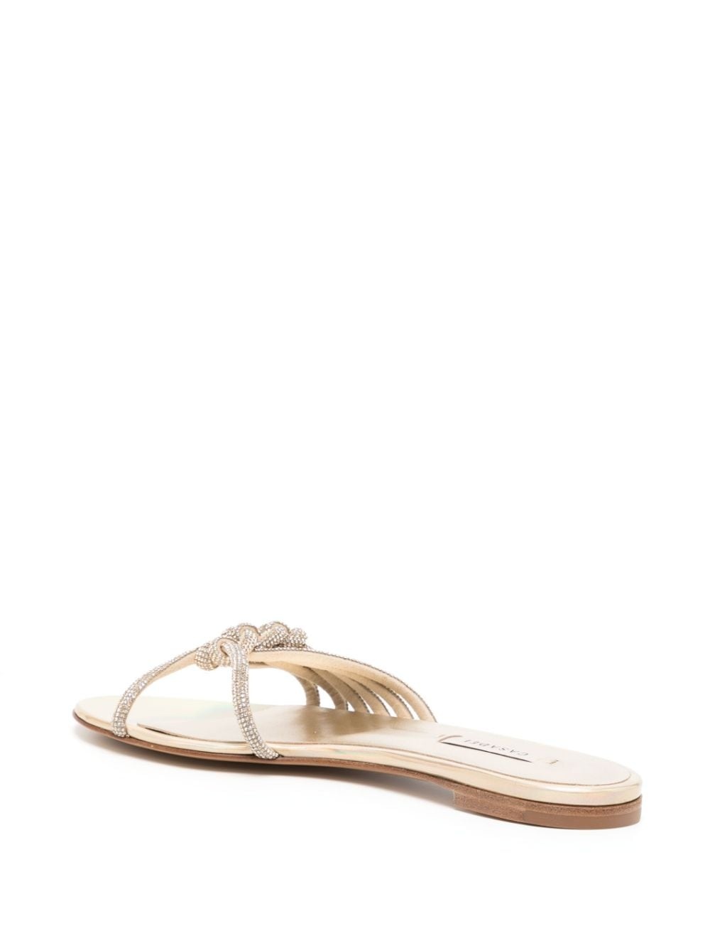 knot-detail slide sandals - 3