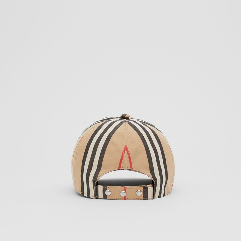 Monogram Motif Icon Stripe Cotton Baseball Cap 4