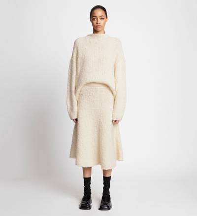 Proenza Schouler Frayed Cotton Knit Skirt outlook