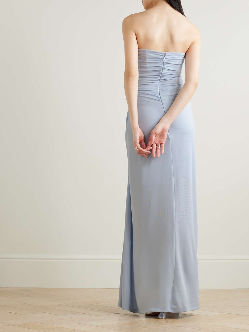 Emma strapless embellished draped stretch-jersey gown 3