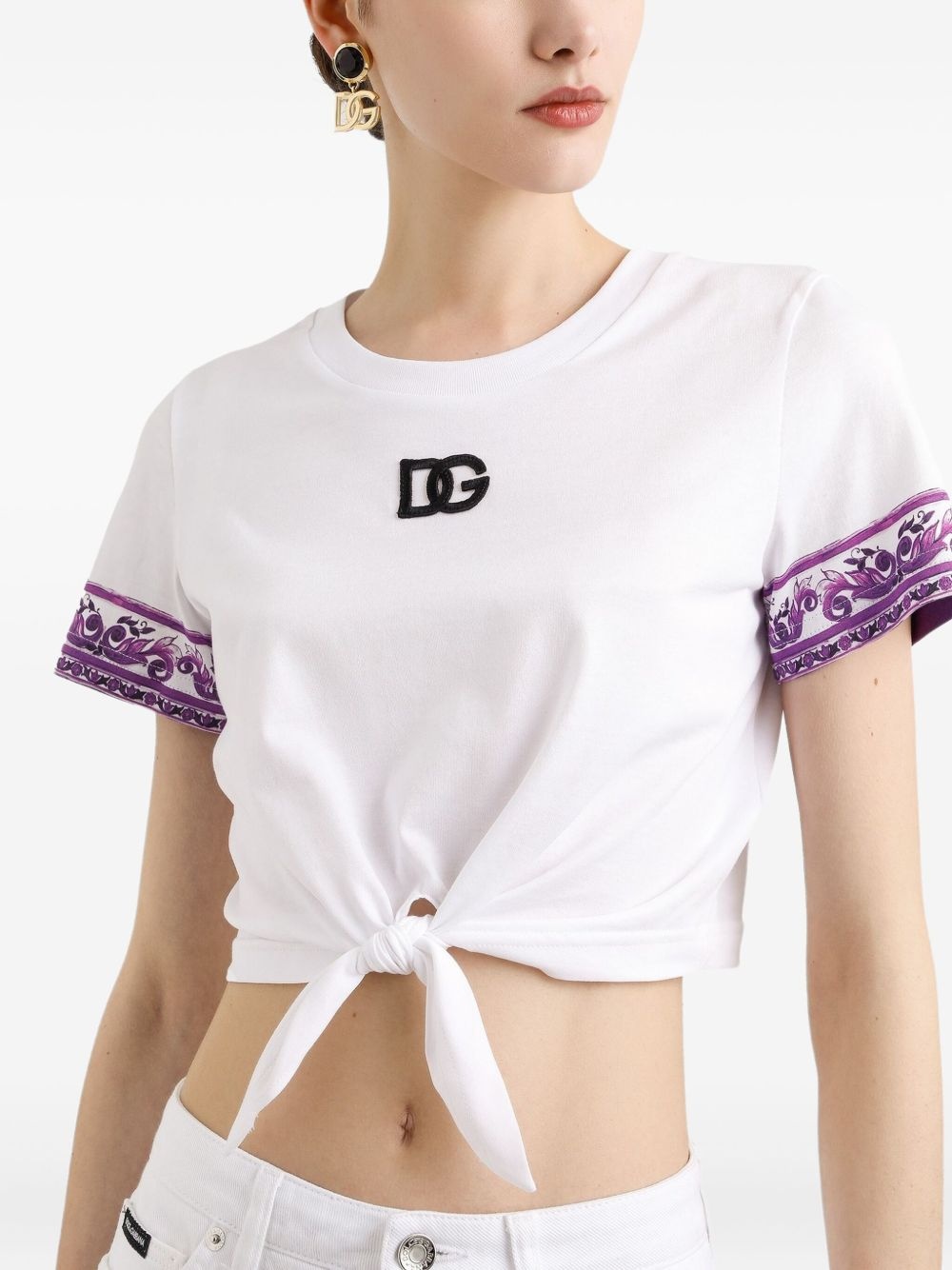logo-appliqué cotton t-shirt - 4