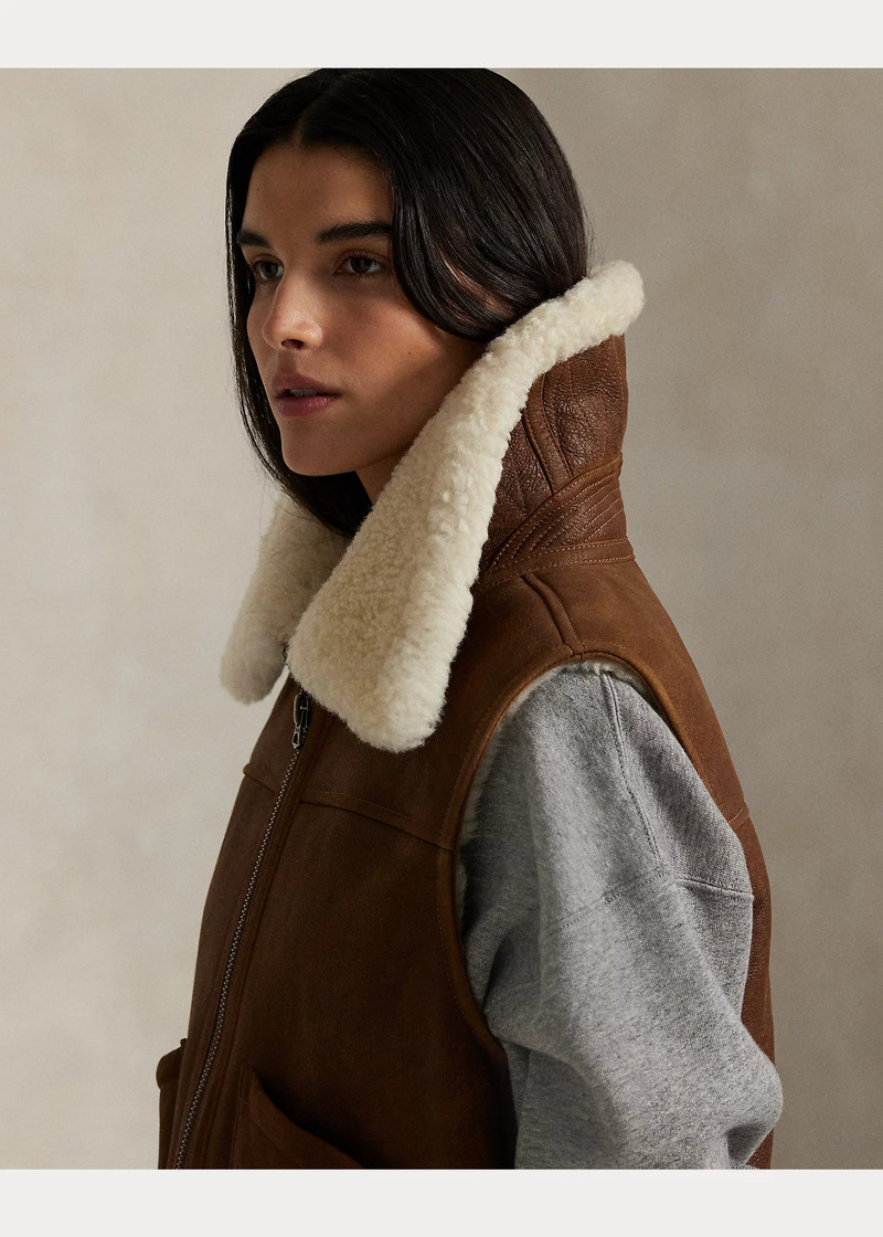 Shearling Full-Zip Vest 5