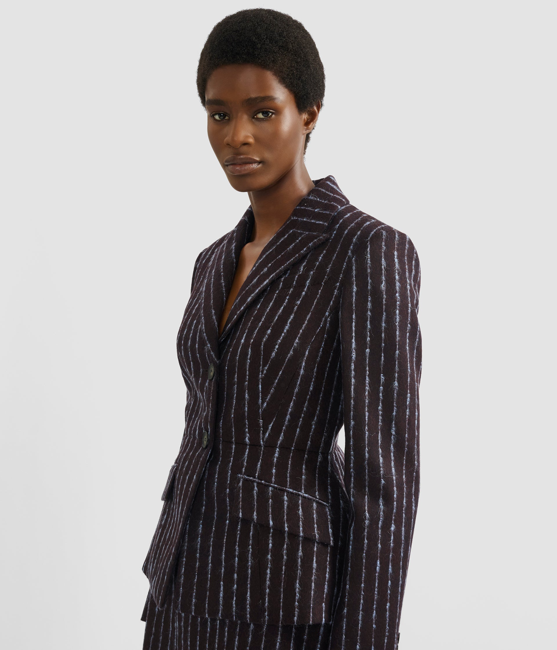 PINSTRIPE FITTED BLAZER - 5