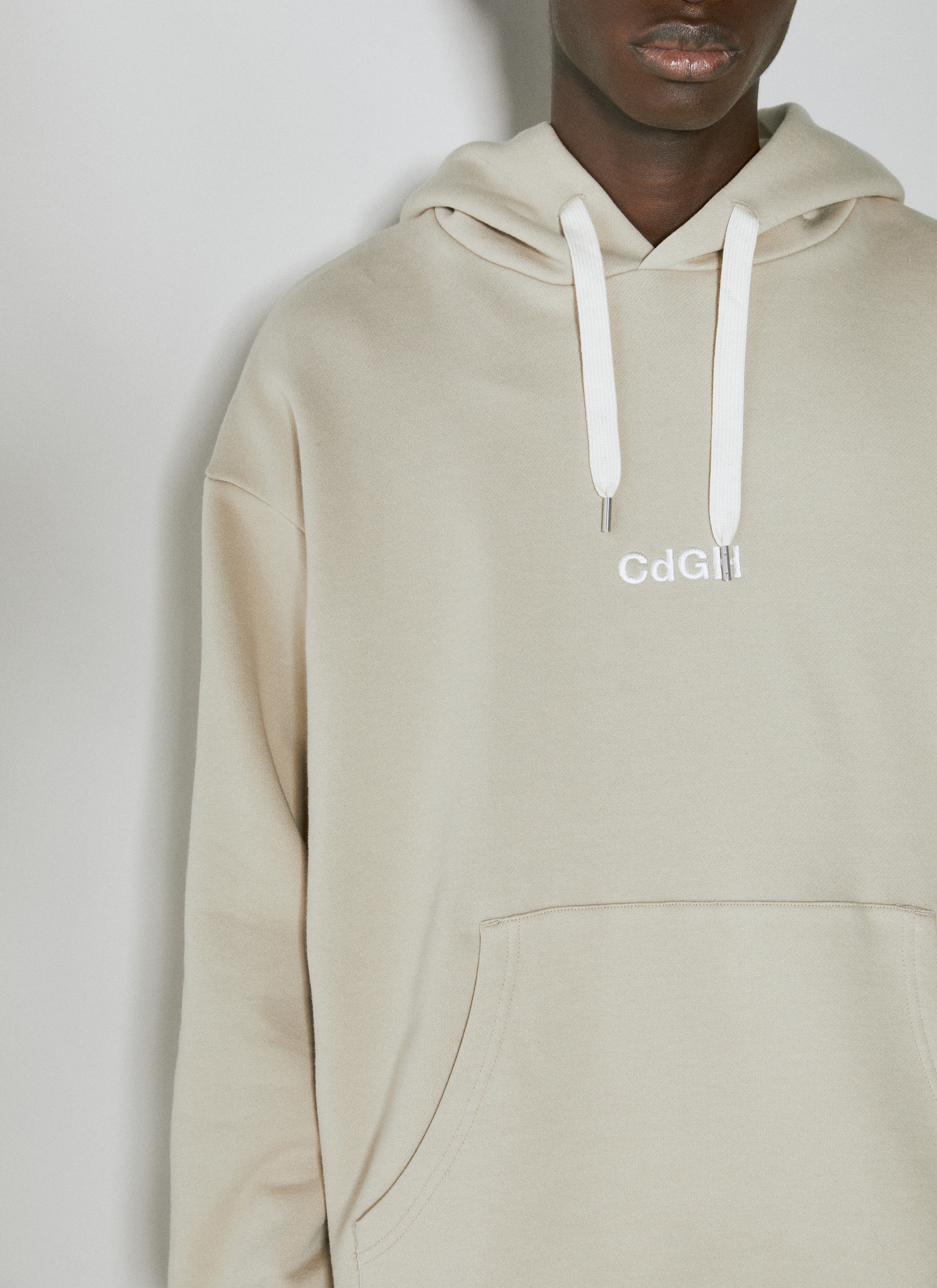 Logo Embroidery Hooded Sweatshirt - 5