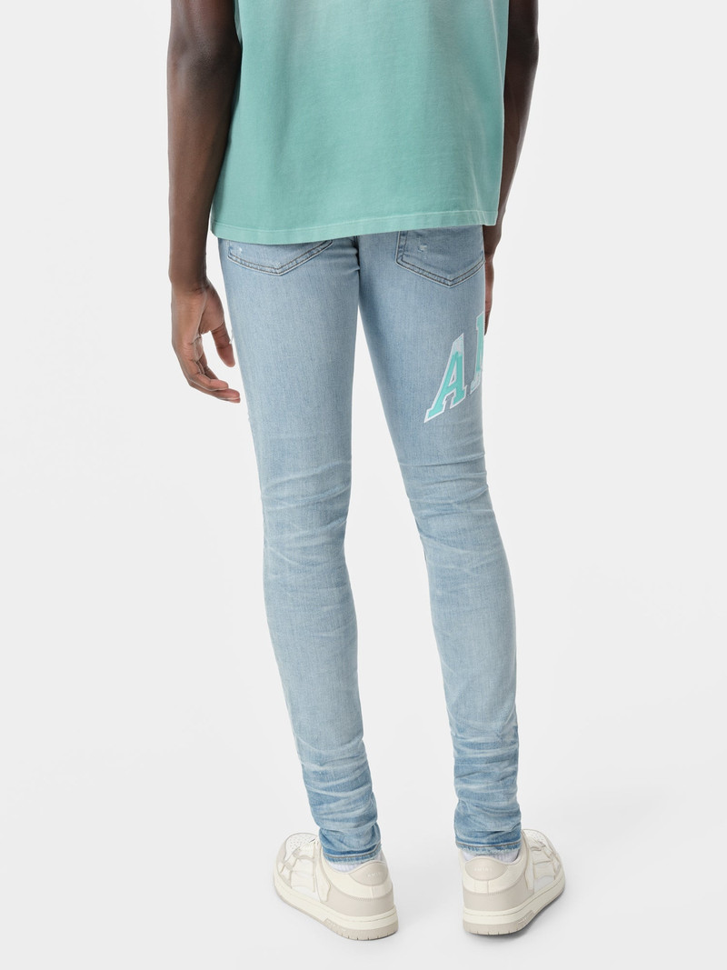 AMIRI VARSITY LOGO REPAIR JEAN outlook