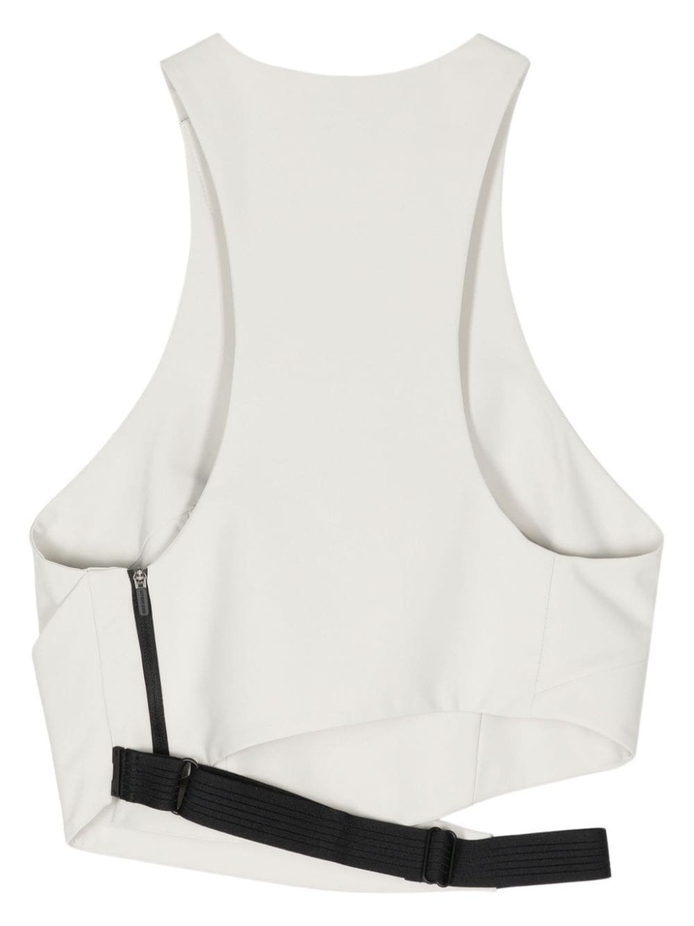 strap-detail halterneck tank top - 2