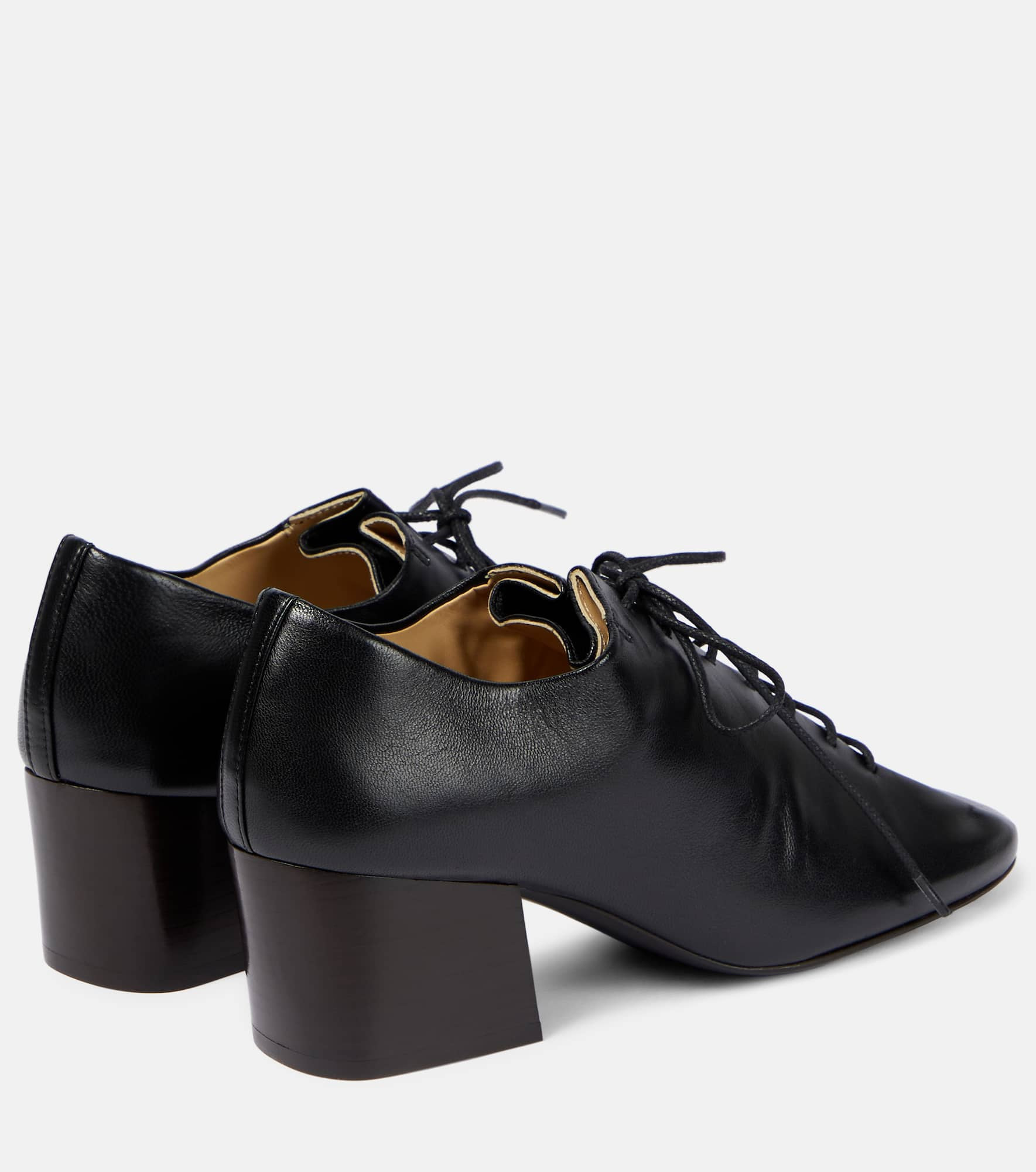 Souris Derby leather pumps - 3
