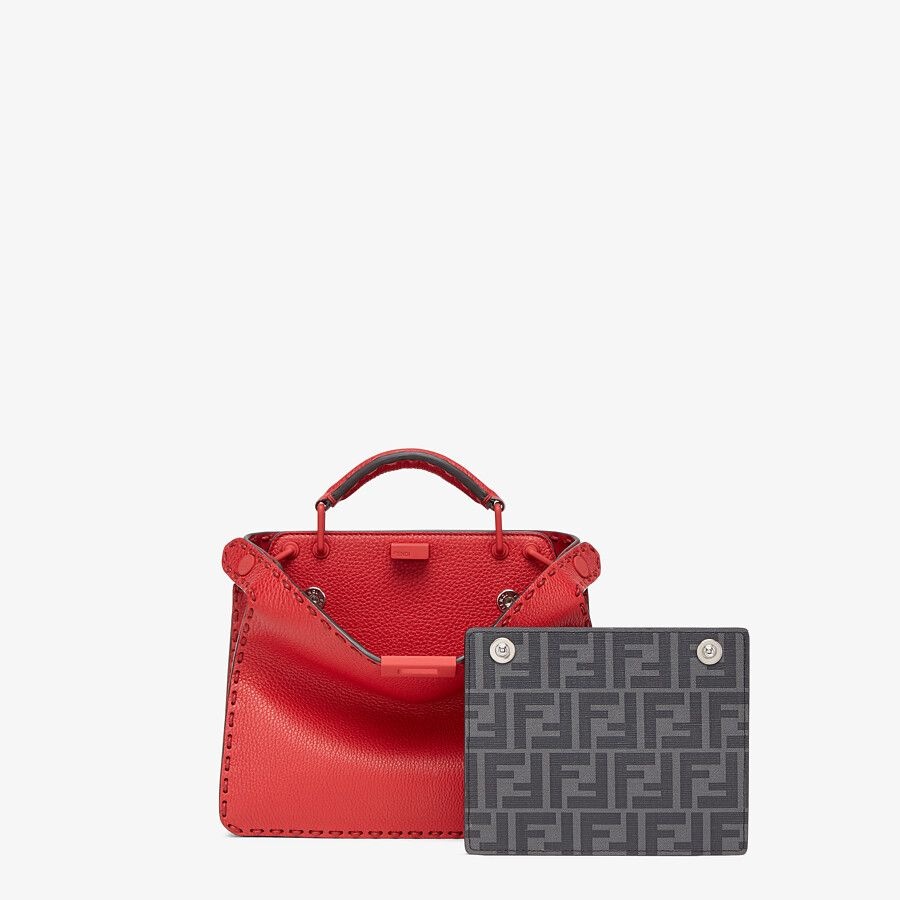 Red leather bag - 2