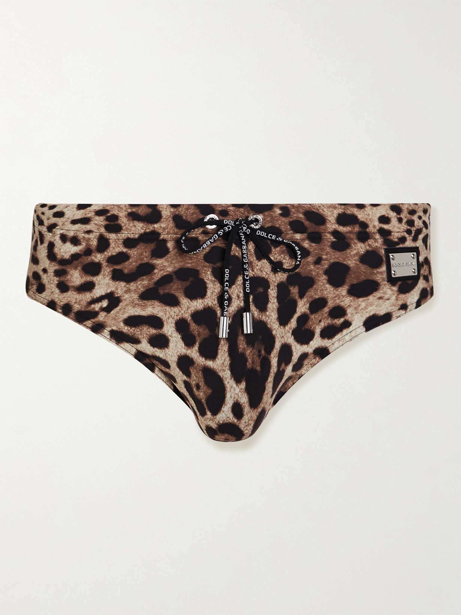 Leopard-Print Swim Briefs - 1