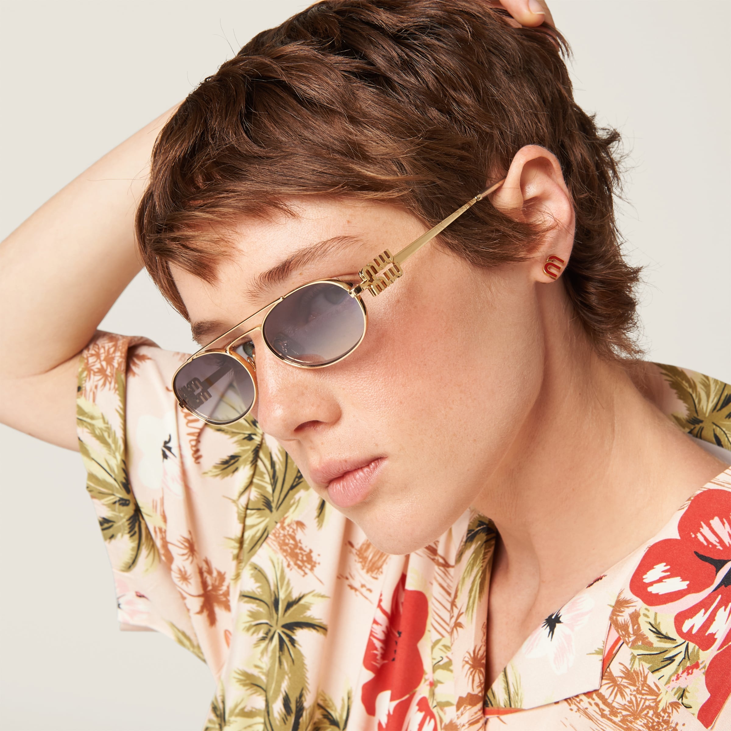 Miu Miu Logo sunglasses - 6