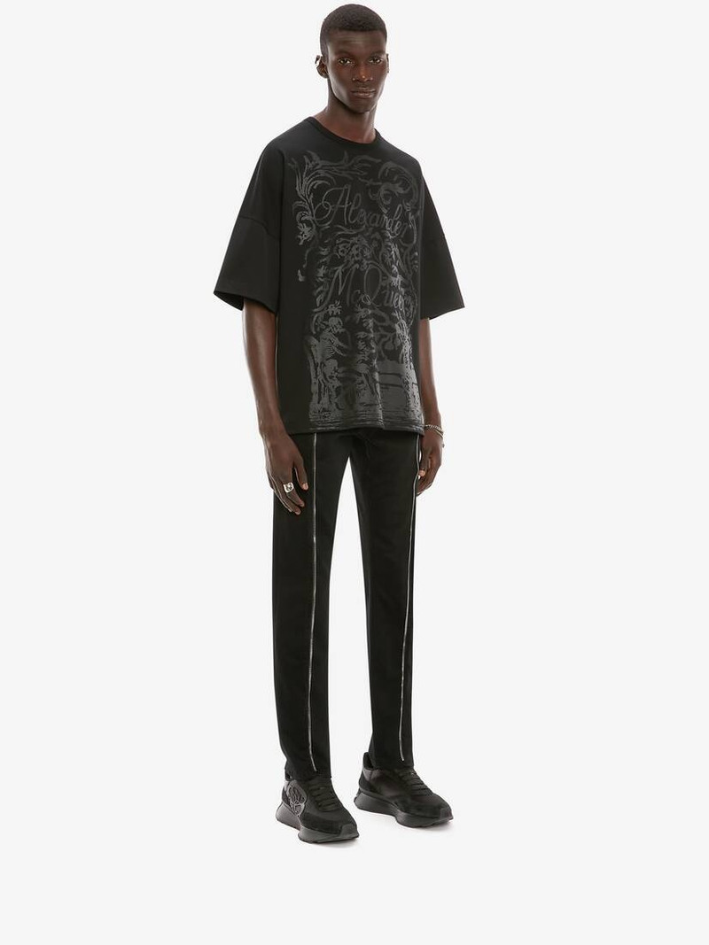 Blake Illustration Oversized T-shirt in Black 3