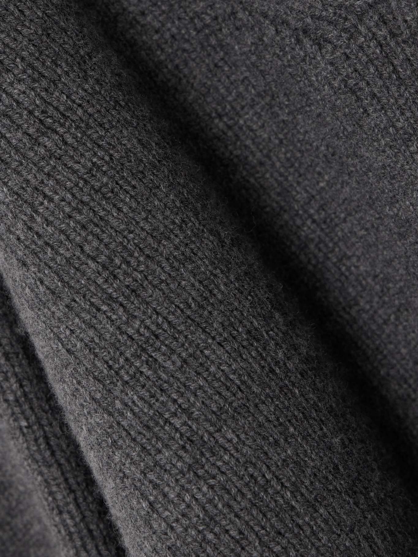 Oversized ribbed wool sweater - 4