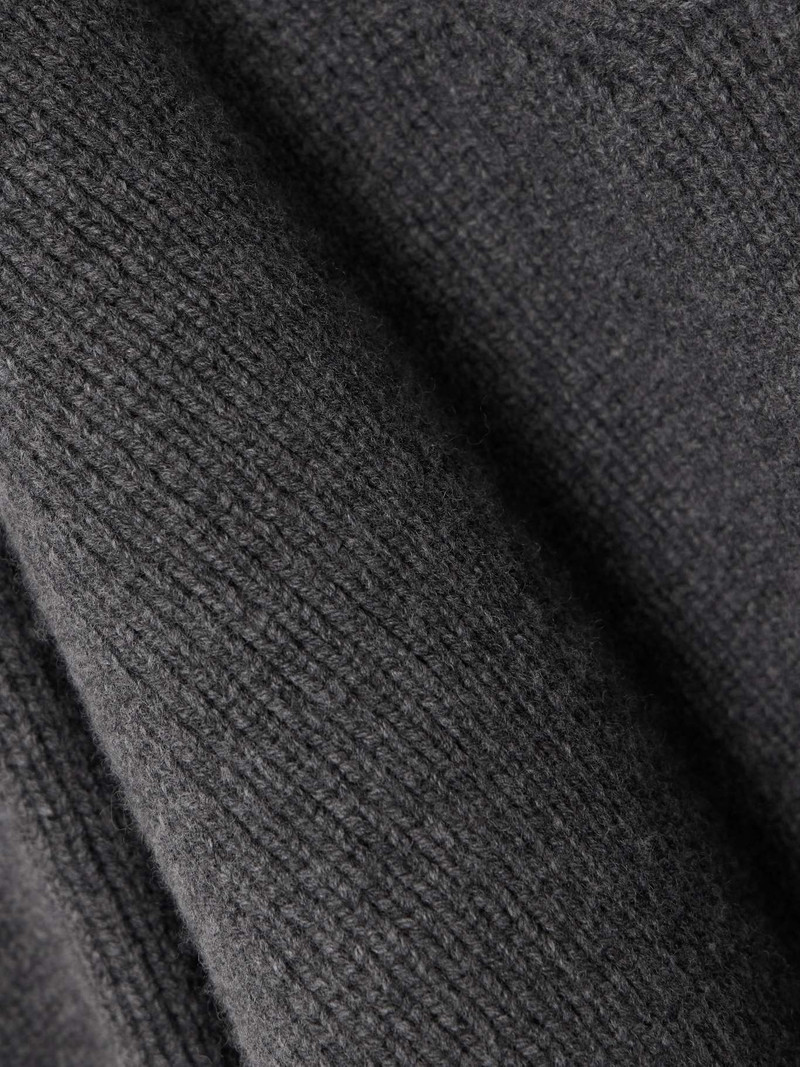 Oversized ribbed wool sweater 4