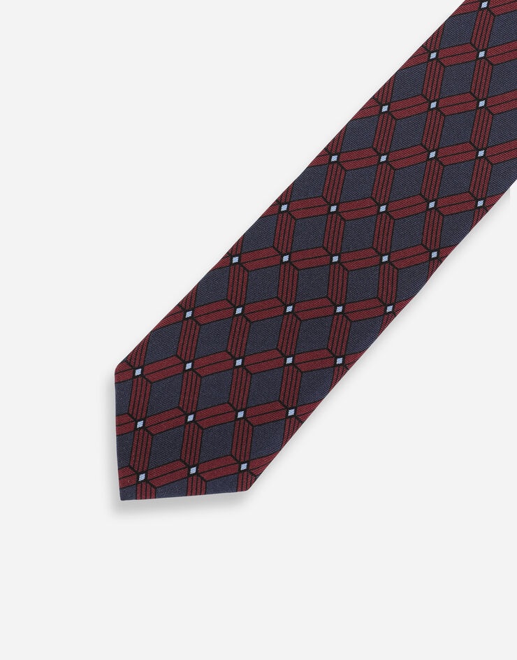 6-cm tie-design silk jacquard blade tie - 3