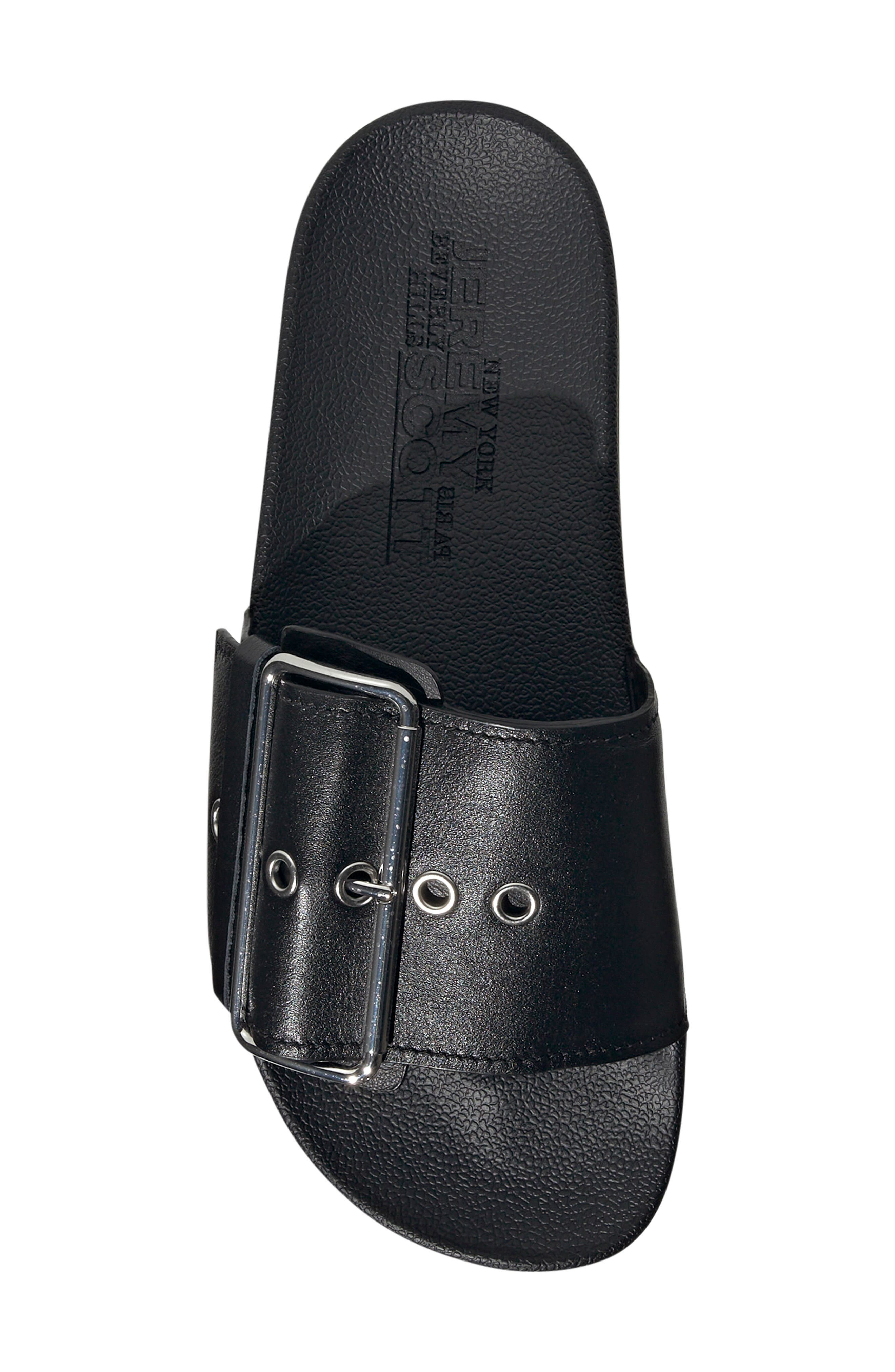 adidas Adilette Comfort Slide Sandal in Black/Black/Silver Metallic at Nordstrom - 4