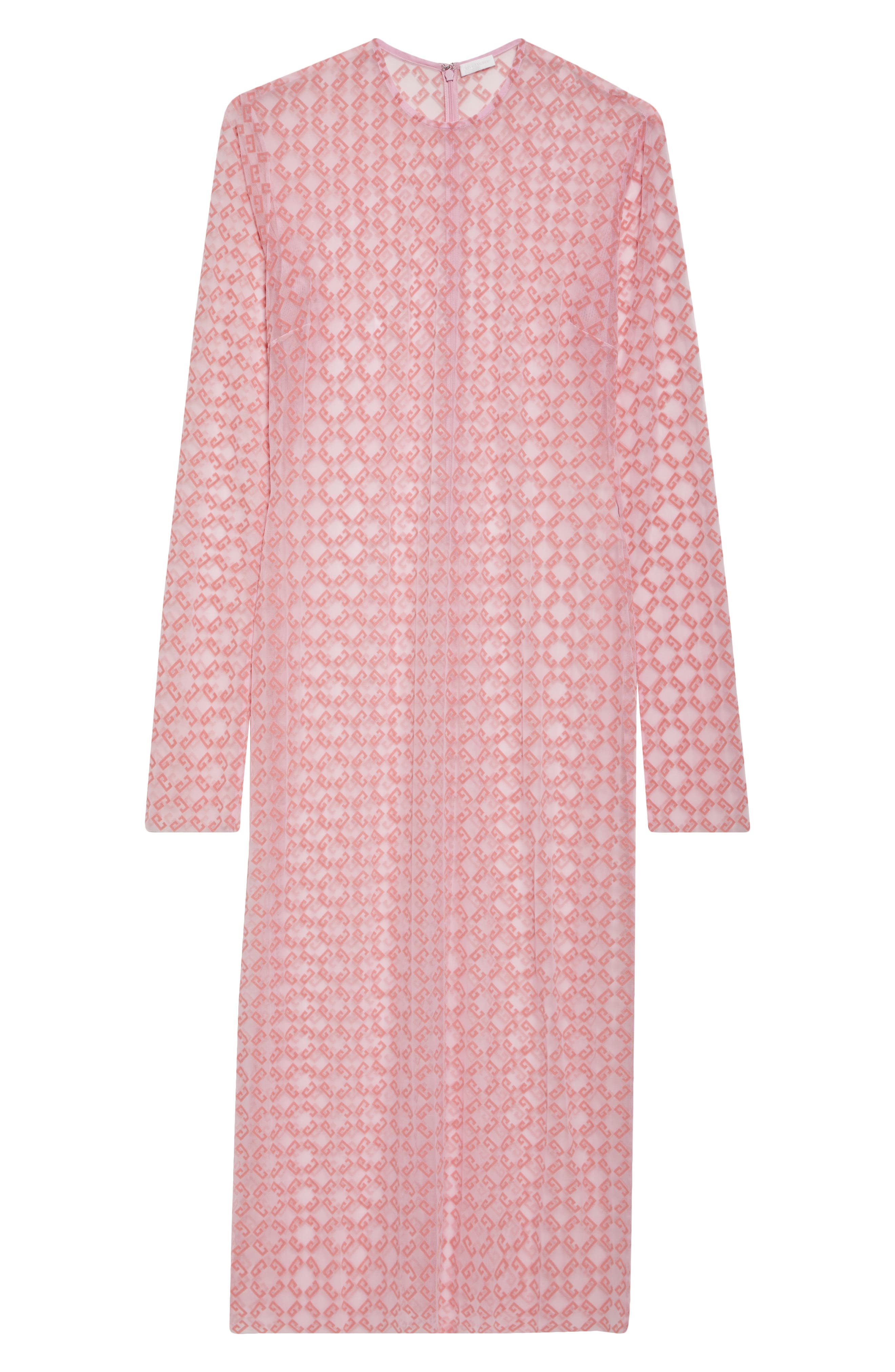 Givenchy Monogram 72 Flocked Tulle Dress in Skin Rose at Nordstrom - 6