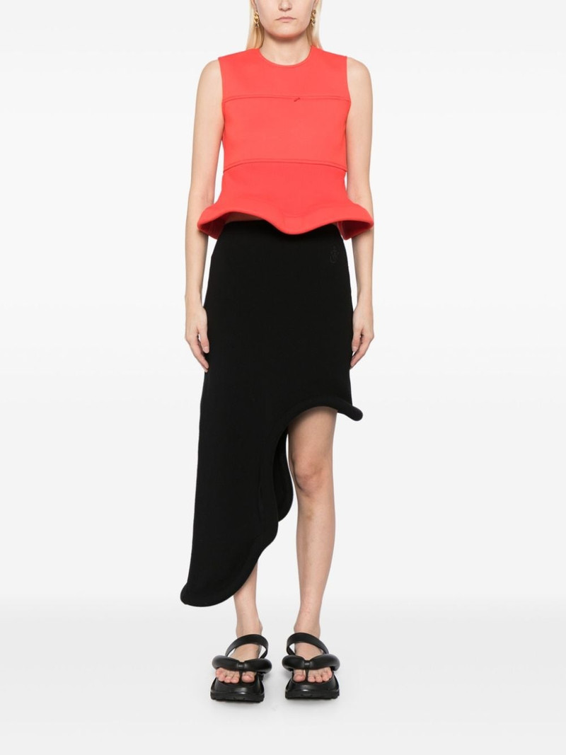 MELITTA BAUMEISTER peplum hem sleeveless top outlook
