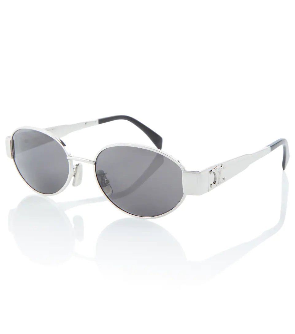 Triomphe oval metal sunglasses - 3