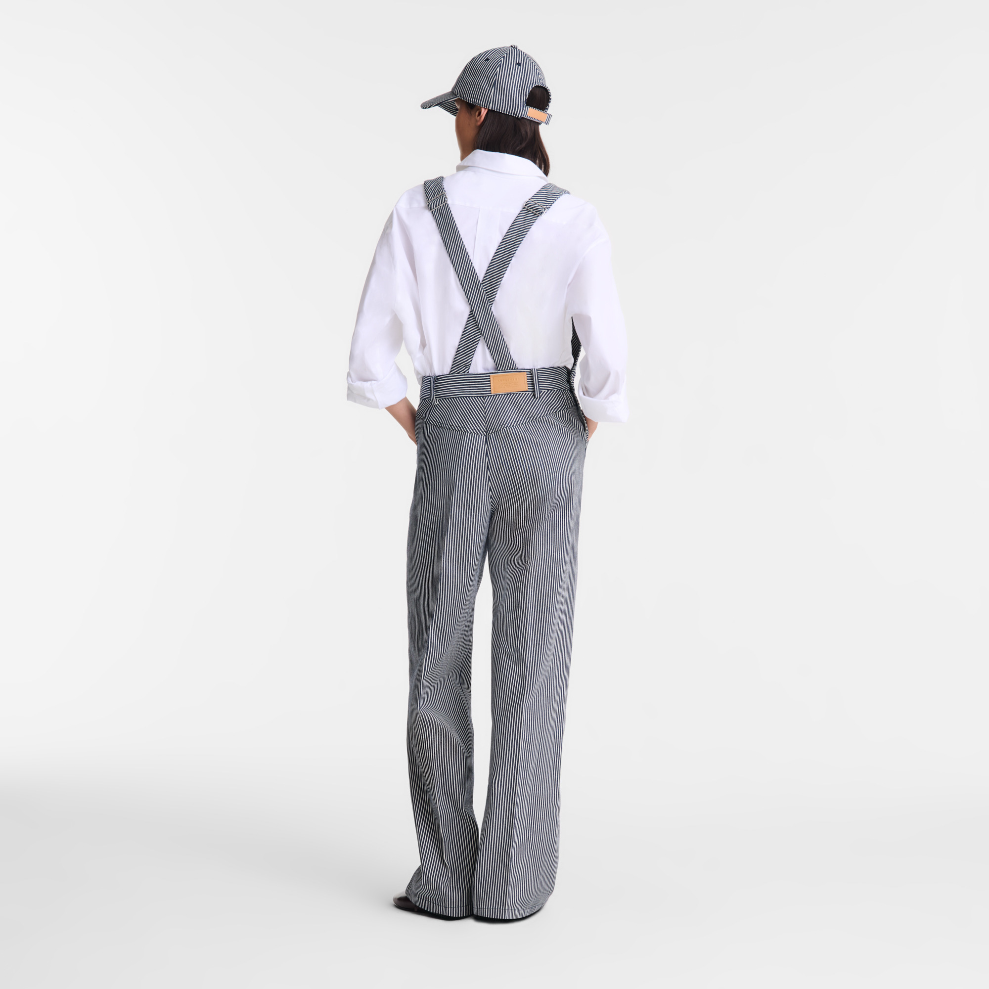 Jumpsuit Navy - Jacquard stripes - 3