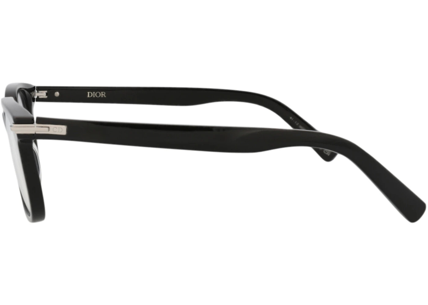 Dior Square-Frame Acetate Optical Frames Black Black Transparent (DM50038I-53-001) - 3