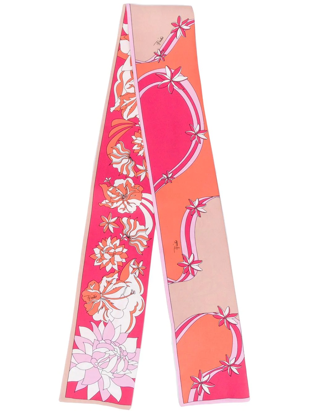 printed silk foulard - 1