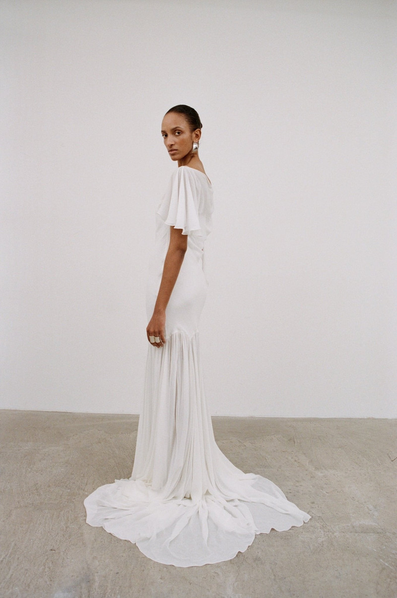 De La Vali VENITA MAXI DRESS IN IVORY GEORGETTE outlook