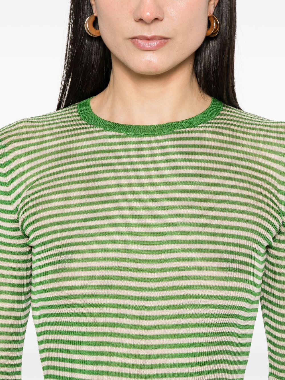 striped sweater - 5