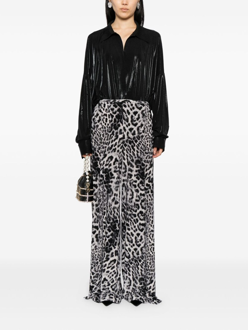 NORMA KAMALI animal-printed trousers outlook