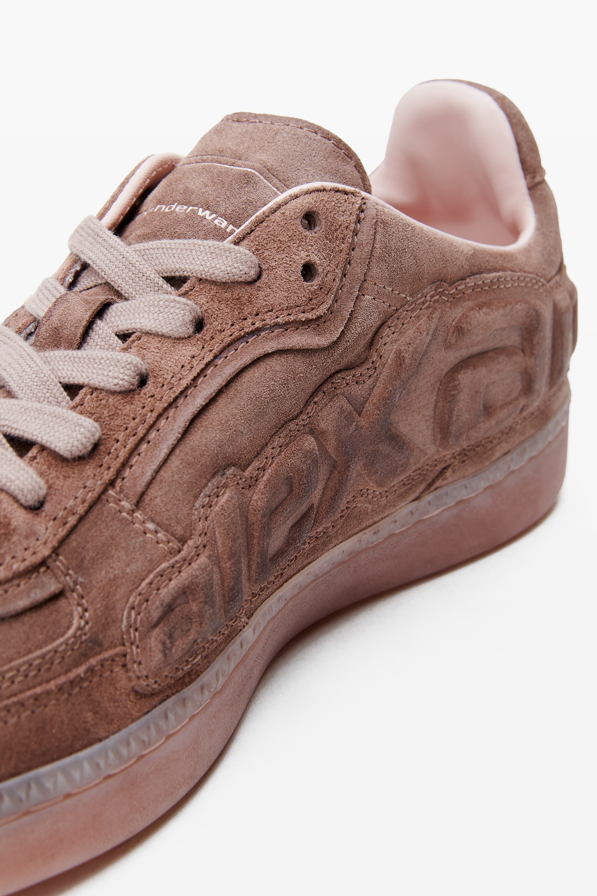 pink leather lex sneakers - 3