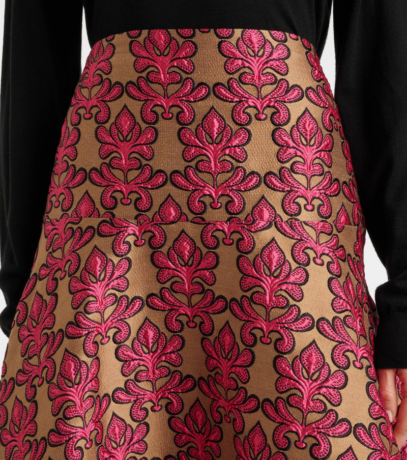 Janis cotton jacquard midi skirt 4