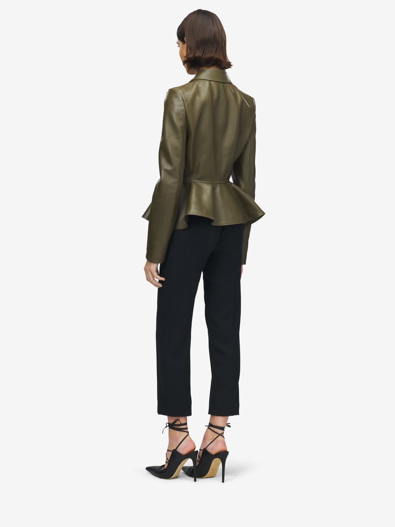 Leather Peplum Jacket 5