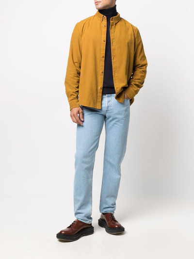 A.P.C. plain textured shirt outlook